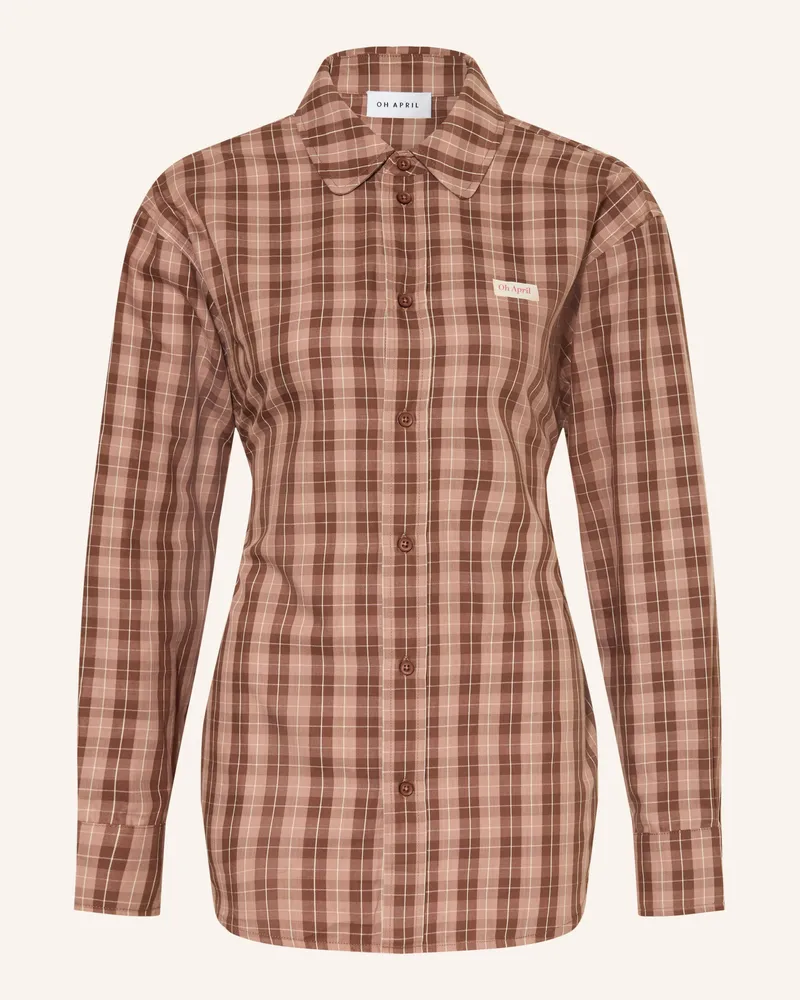 OH APRIL Oversized-Hemdbluse LILIA Braun