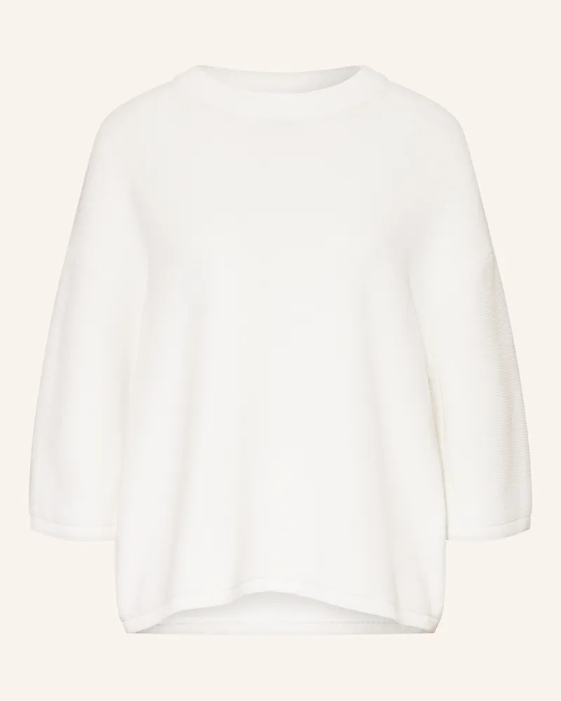 COMMA Pullover mit 3/4-Arm Weiss