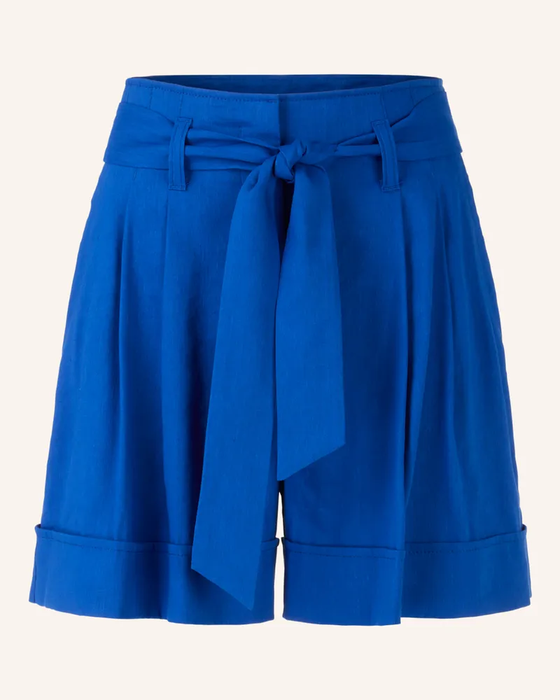 Marc Cain Shorts WARANGAL mit Leinen Dunkelblau