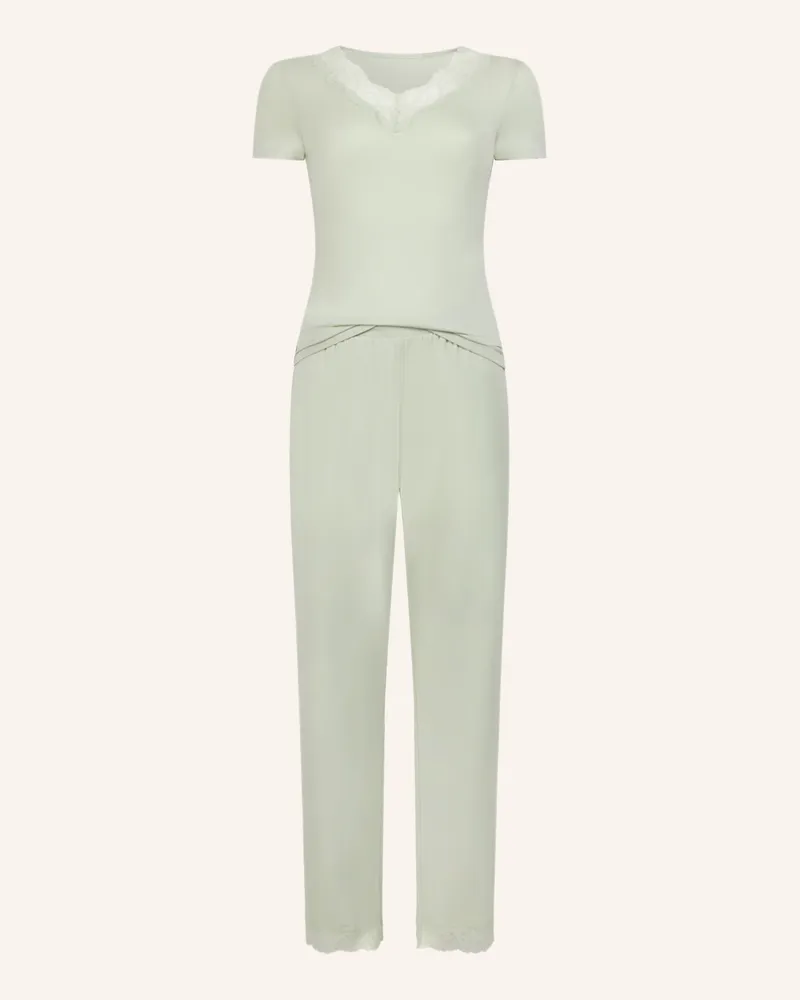 Hunkemöller Schlafanzug Nana gruen Grün