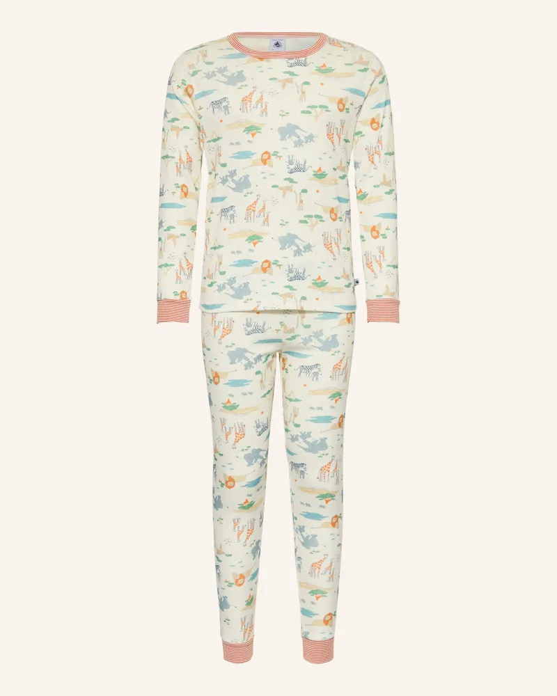 Petit Bateau Schlafanzug Ecru