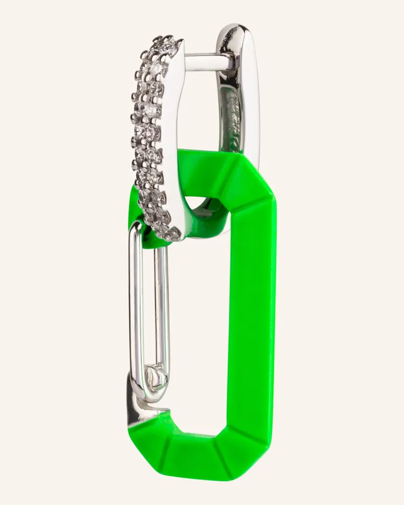 EÉRA Ohrring Chiara Small Mit Diamanten gruen Grün