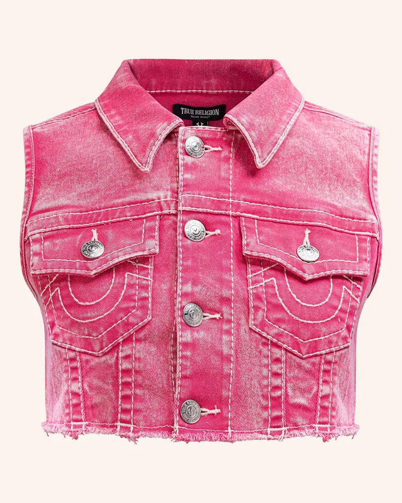 True Religion Jeansweste BIG T Pink