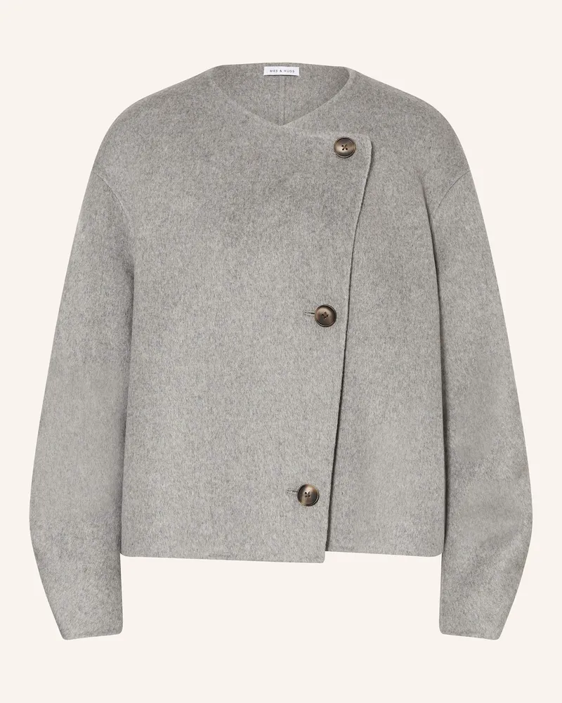 Mrs & HUGS Kastenjacke Grau