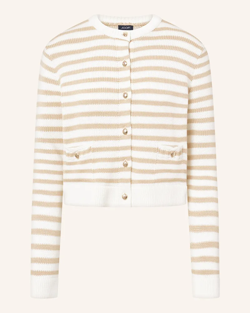JOOP! Strickjacke KOLA Weiss