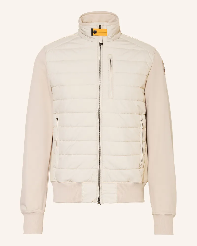 Parajumpers Steppjacke Elliot Im Materialmix beige Hellgrau