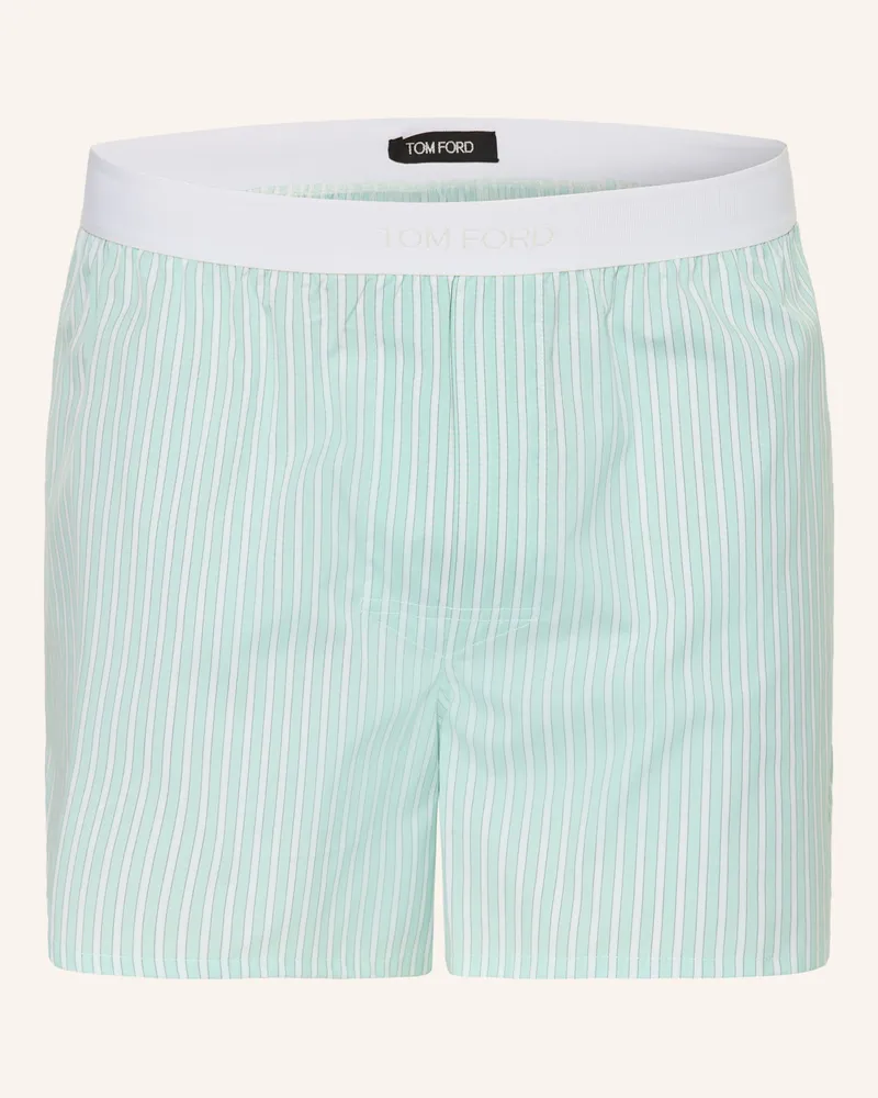 Tom Ford Web-Boxershorts gruen Mint