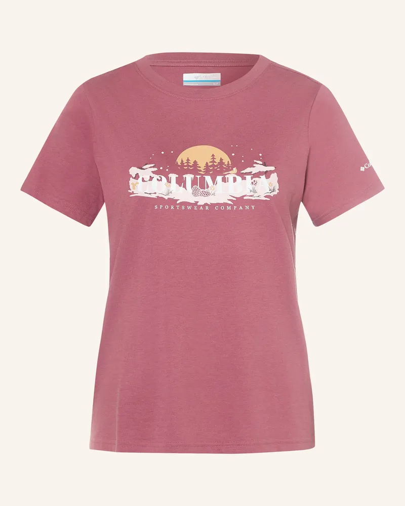 Columbia Sportswear Company T-Shirt Rolling Bend™ rot Altrosa