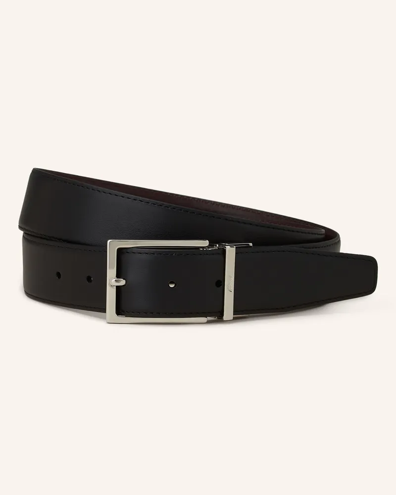 Brioni Ledergürtel Schwarz