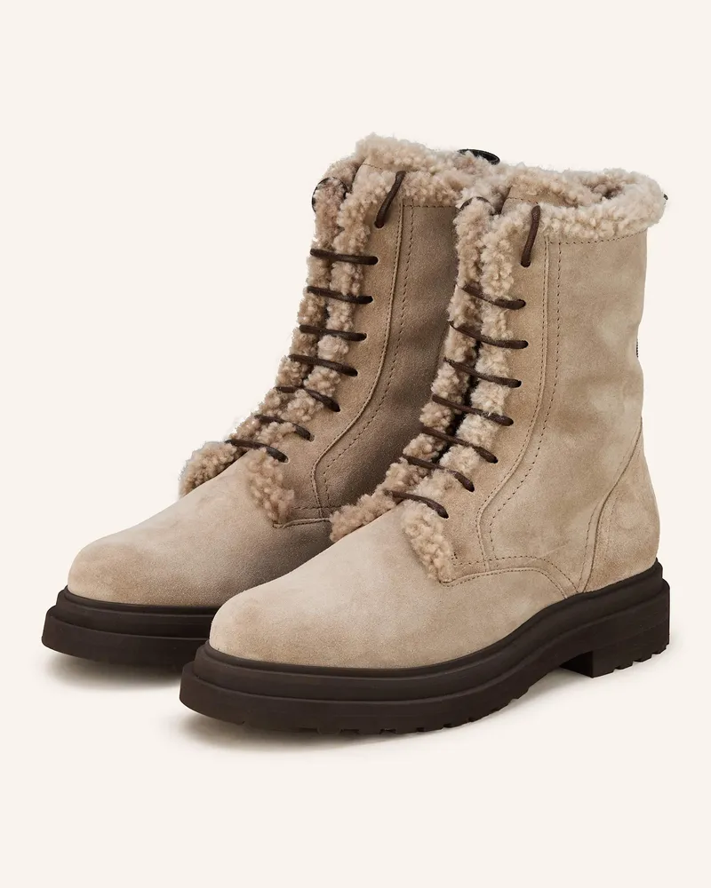 Brunello Cucinelli Schnürboots Hellgrau