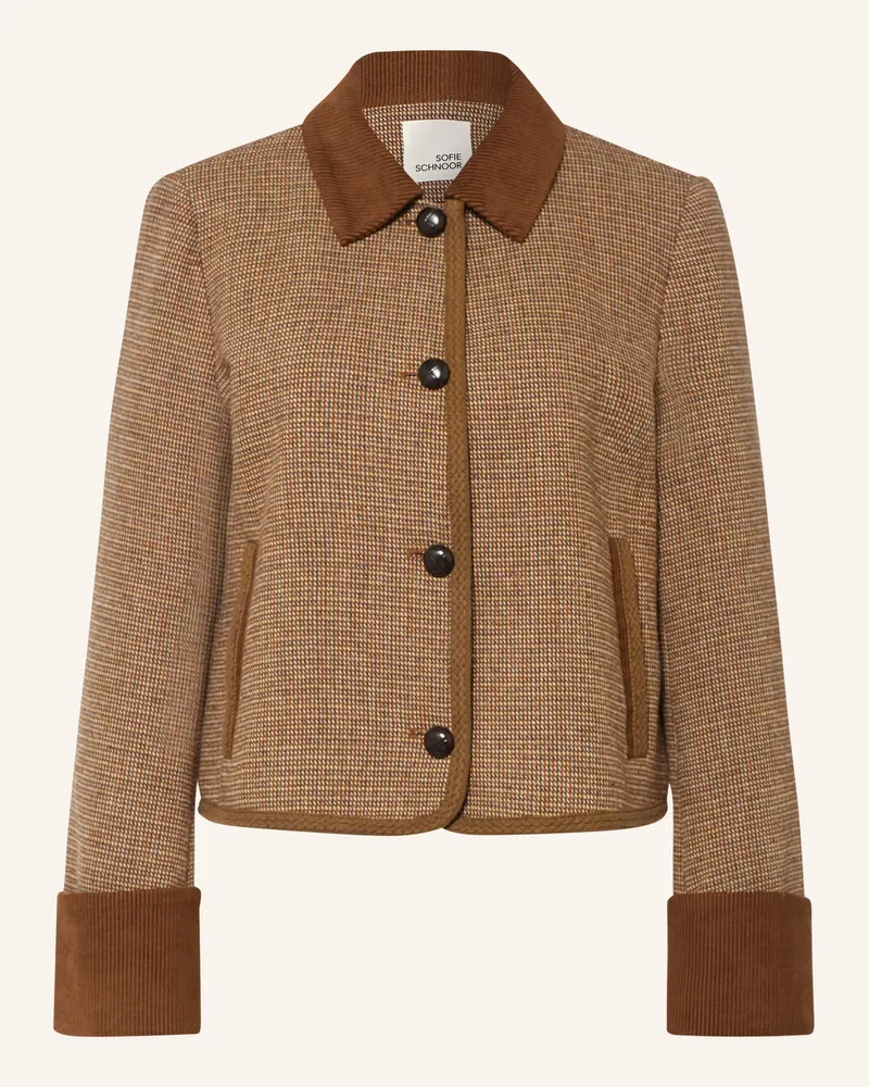 Sofie Schnoor Kastenjacke Kamikkasw Aus Tweed braun Braun