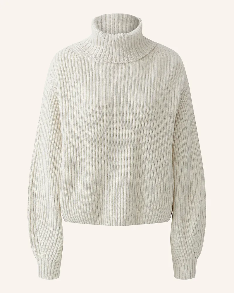 Oui  Rollkragenpullover weiss Creme