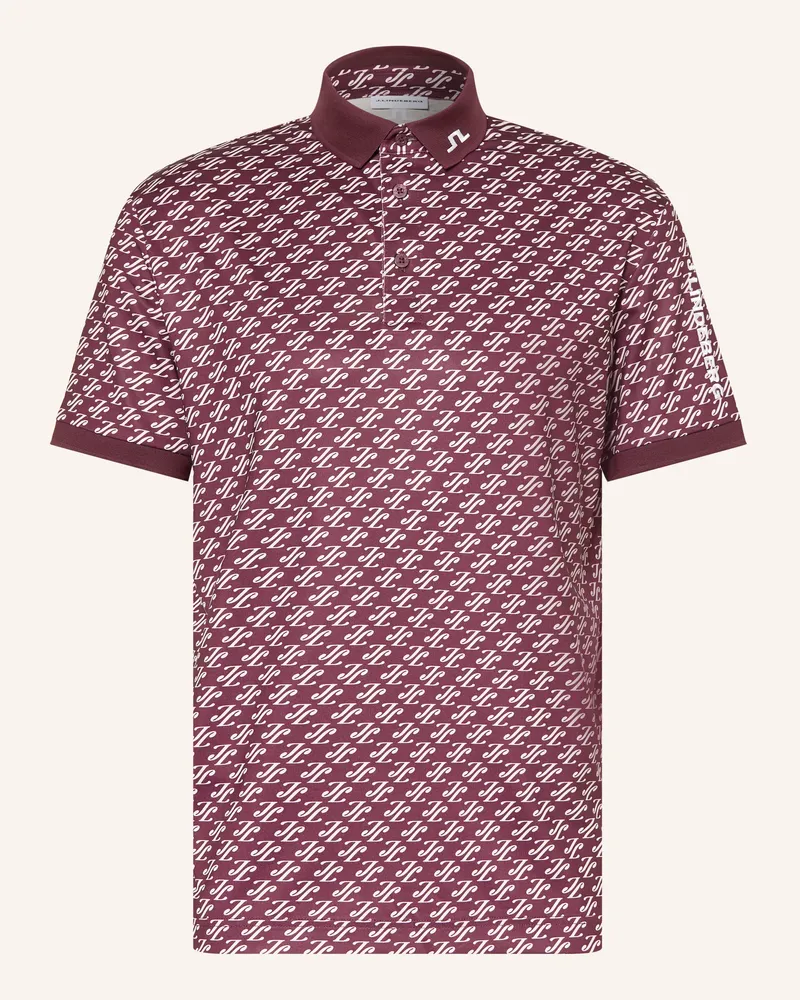 J.Lindeberg Funktions-Poloshirt rot Dunkelrot