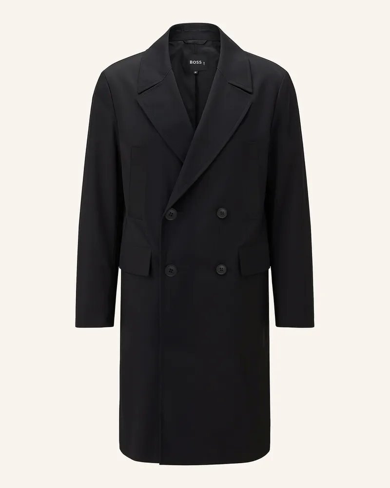 HUGO BOSS Klassischer Mantel C-CALE-DB-3IN1251BTC Relaxed Fit Schwarz