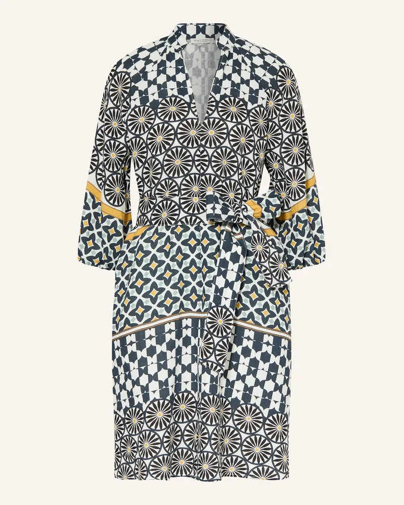 Marc O'Polo Leinenkleid mit 3/4-Arm Weiss