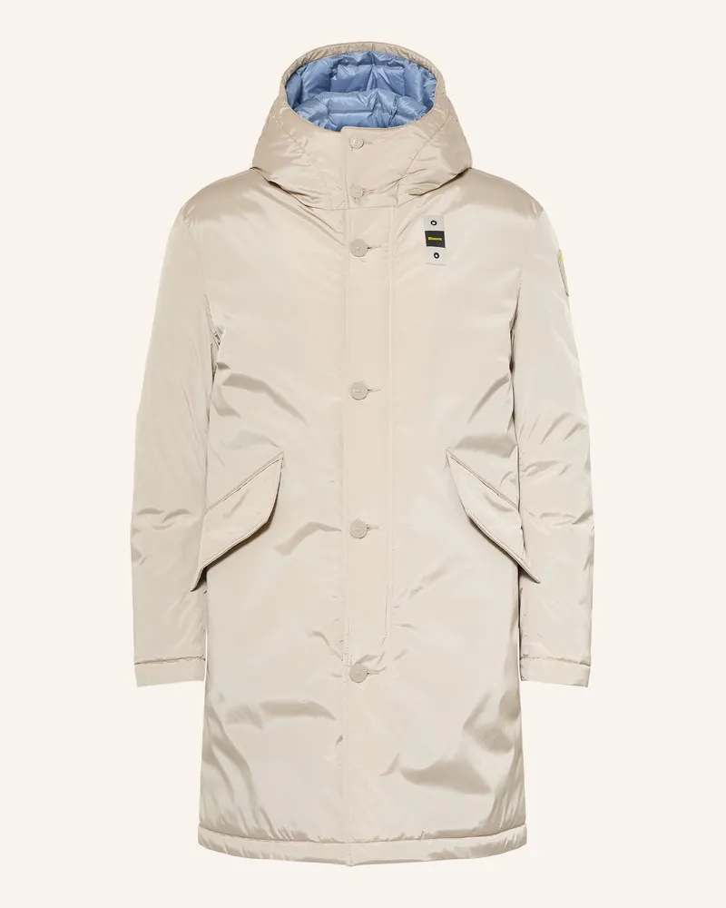 Blauer Mantel Faywood grau Hellgrau