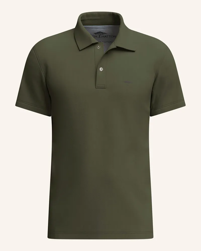 Fynch-Hatton Piqué-Poloshirt Dunkelgrün