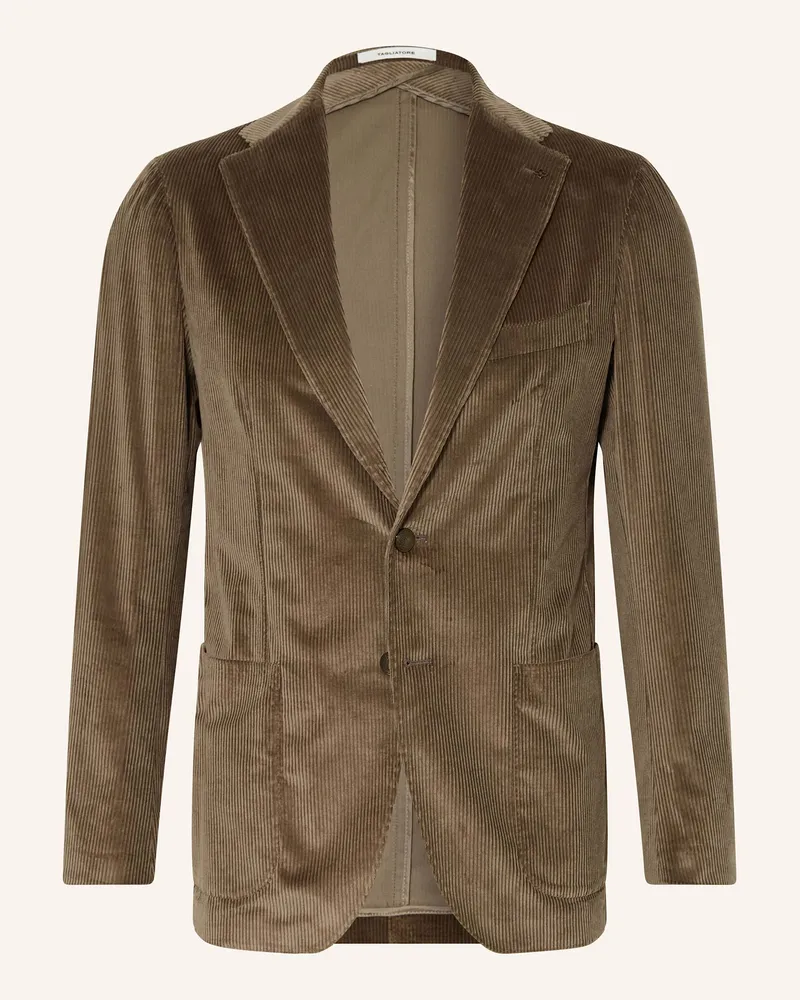 Tagliatore Cordsakko Slim Fit Braun