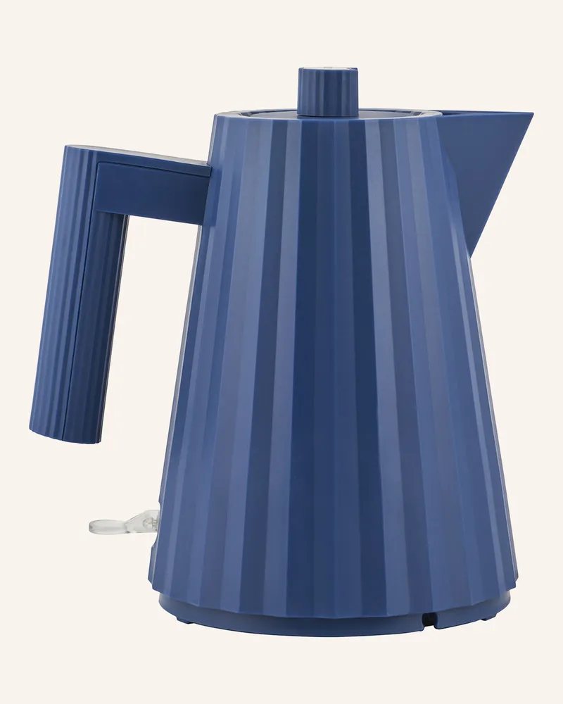 Alessi Wasserkocher PLISSÉ Dunkelblau