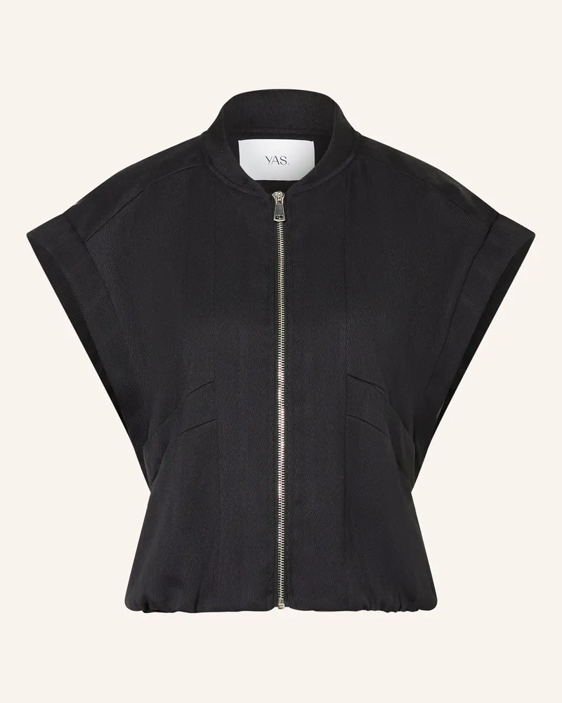 Y.A.S Sweat-Weste Schwarz