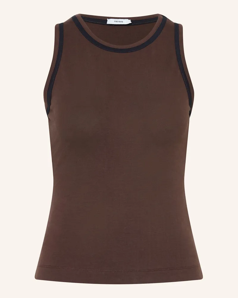 Reiss Top BECCA Dunkelbraun