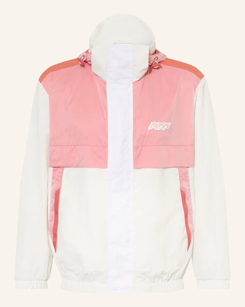 HUGO BOSS Blouson Oberle Mit Abnehmbarer Kapuze rosa Weiss