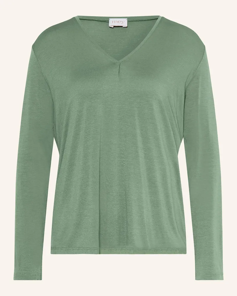 Mey Schlafshirt Serie PURE CHIC Dunkelgrün
