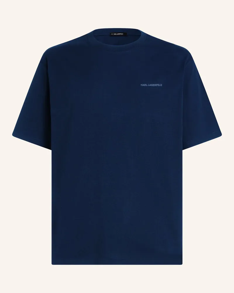 Karl Lagerfeld T-Shirt blau Dunkelblau