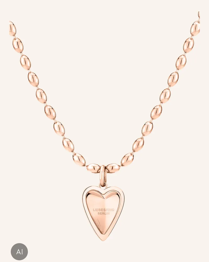 Liebeskind Halskette  Aus  Edelstahl rosegold Roségold