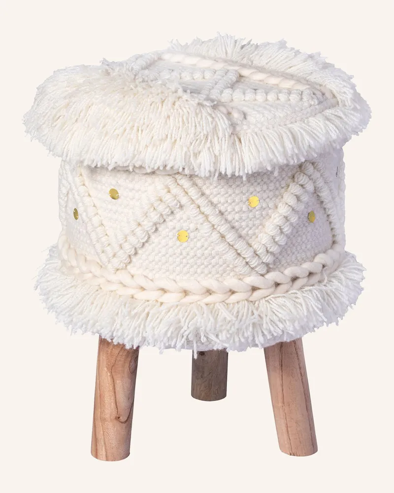 Kayoom Hocker BOHIST Boho Creme
