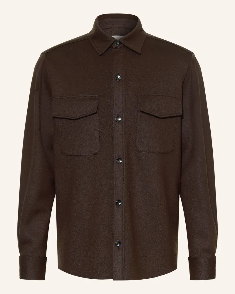 AGNONA Overjacket Mit Cashmere braun Dunkelbraun