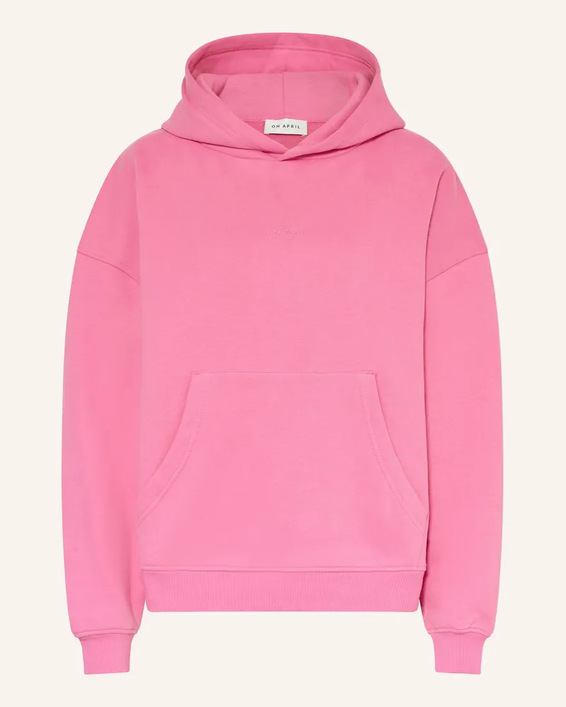 OH APRIL Oversized-Hoodie Nostalgia Heart pink Pink