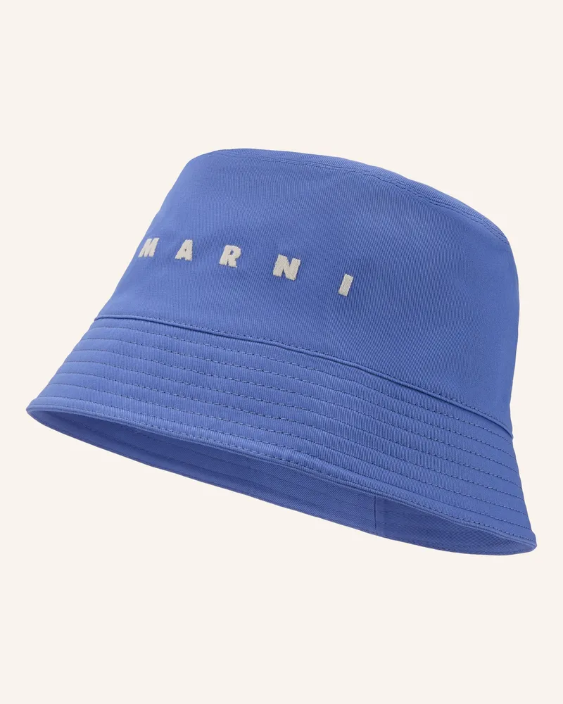 Marni Bucket-Hat blau Blau