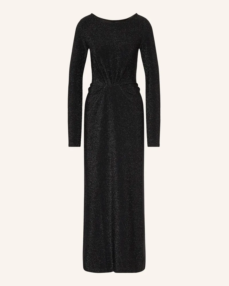 ottod’Ame Jerseykleid Mit Glitzegarn schwarz Schwarz