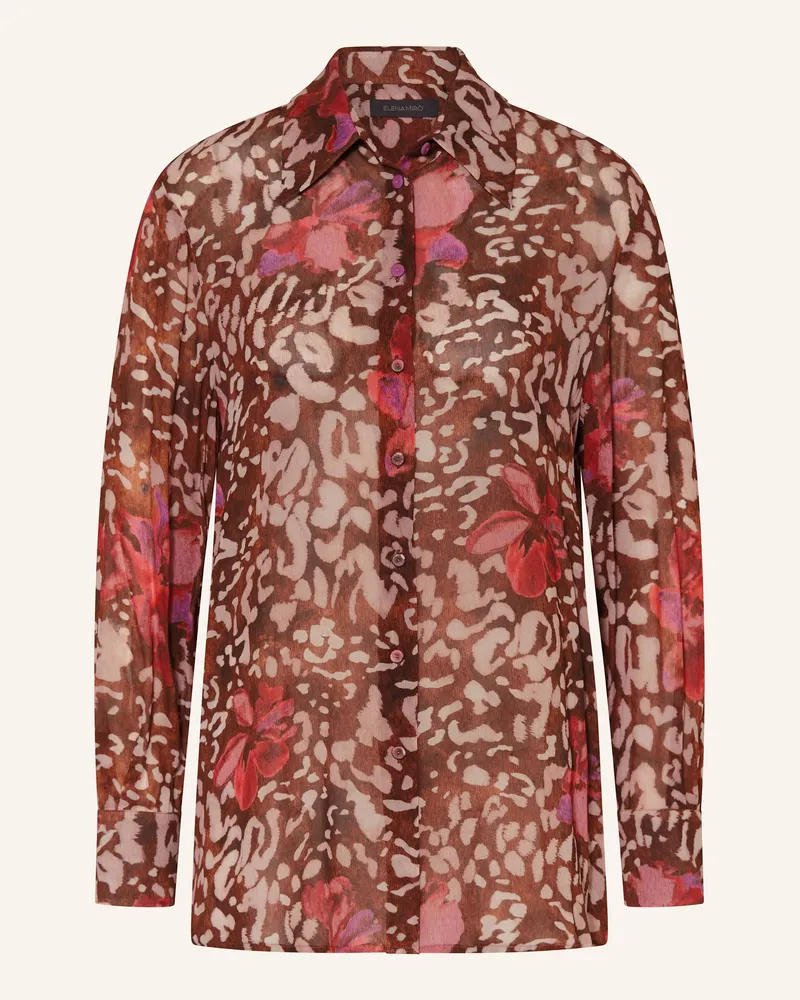 Elena Mirò Hemdbluse Braun
