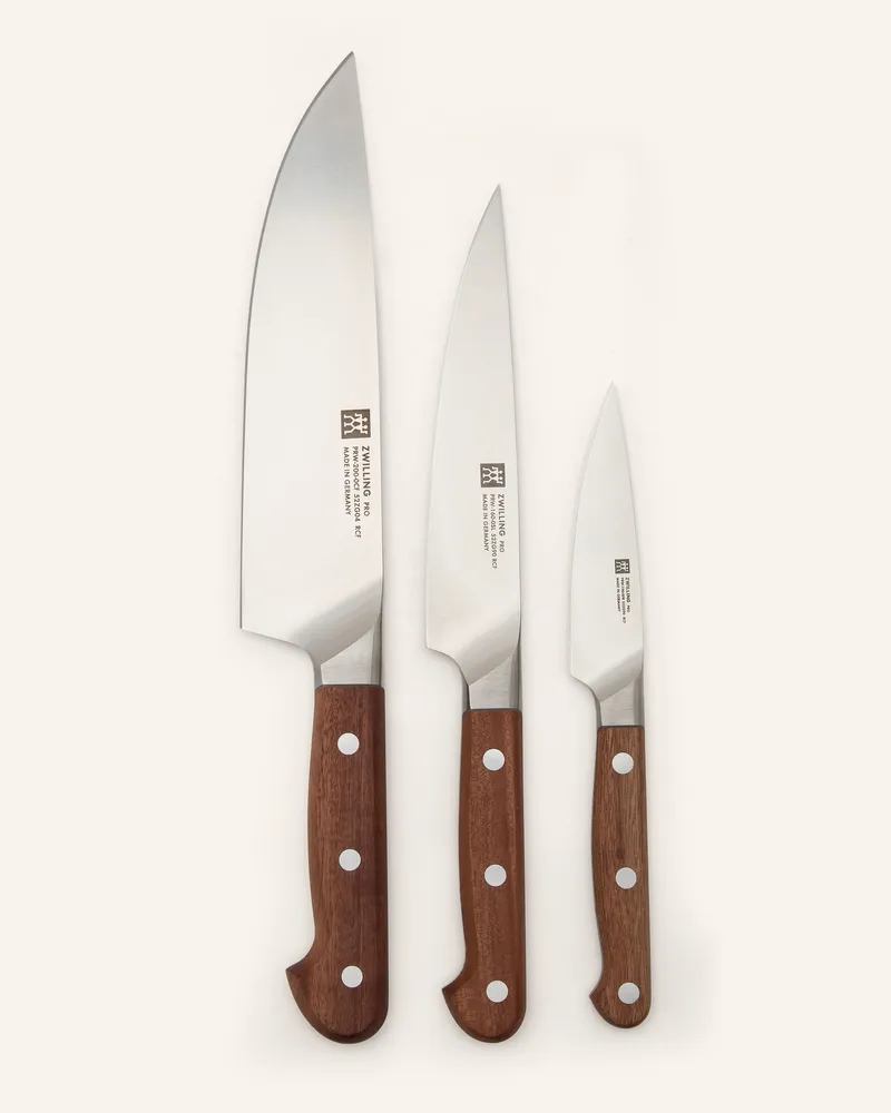 Zwilling 3-tlg. Messer-Set Dunkelbraun