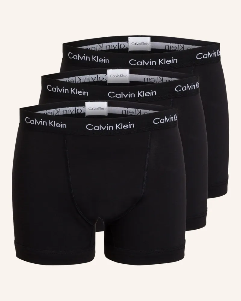 Calvin Klein 3er-Pack Boxershorts Cotton Stretch schwarz Schwarz
