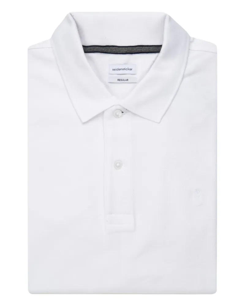 Seidensticker Polo-Shirt, Polo Regular Fit weiss Weiss