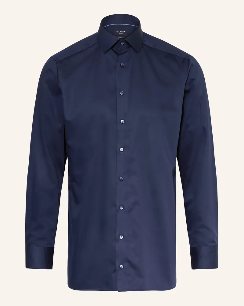 Olymp Hemd Luxor Modern Fit blau Dunkelblau