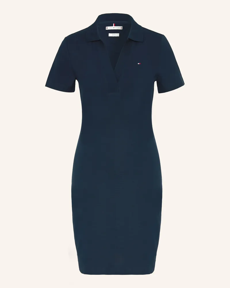 Tommy Hilfiger Piqué-Kleid Dunkelblau