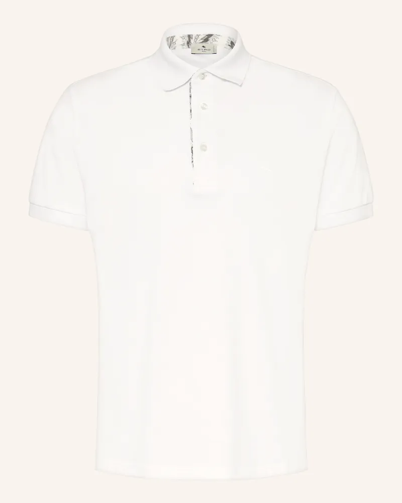 Etro Piqué-Poloshirt Weiss