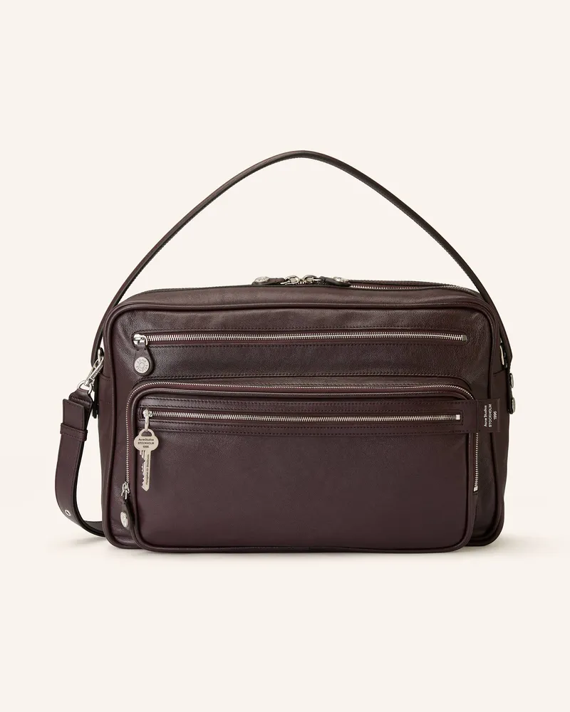 Acne Studios Schultertasche CAMERO Dunkelbraun