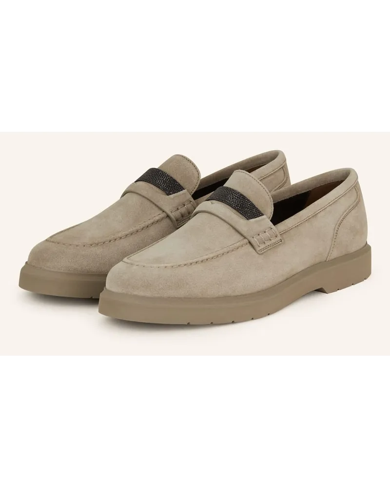 Brunello Cucinelli Penny-Loafer - TAUPE Grau