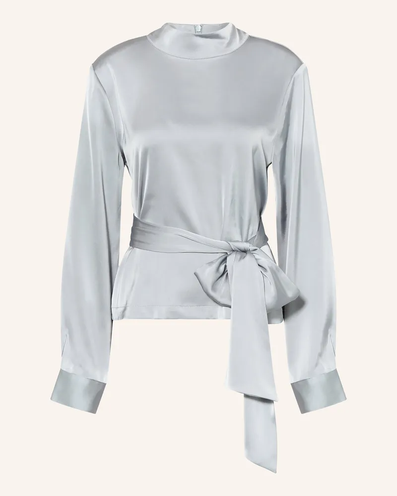 Gestuz Blusenshirt HARPERGZ aus Satin Blaugrau