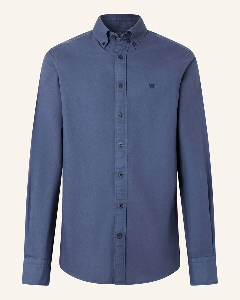 Hackett Freizeithemd Ess Gmt Dyed Oxford blau Blau