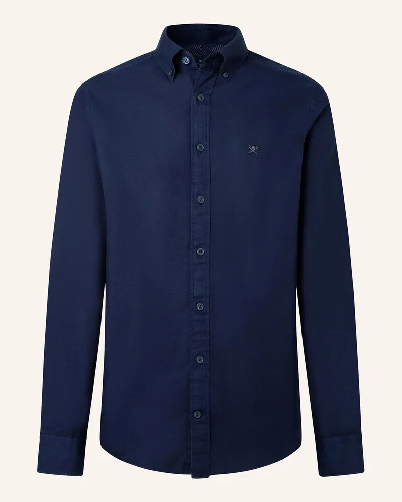 Hackett Freizeithemd Ess Gmt Dyed Oxford blau Blau