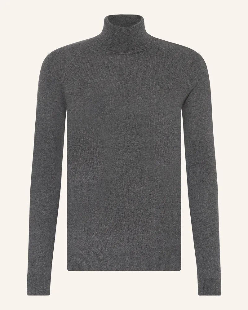 paul Rollkragenpullover Aus Cashmere grau Dunkelgrau
