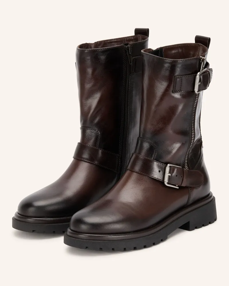 Marc O'Polo Biker Boots Birte braun Dunkelbraun