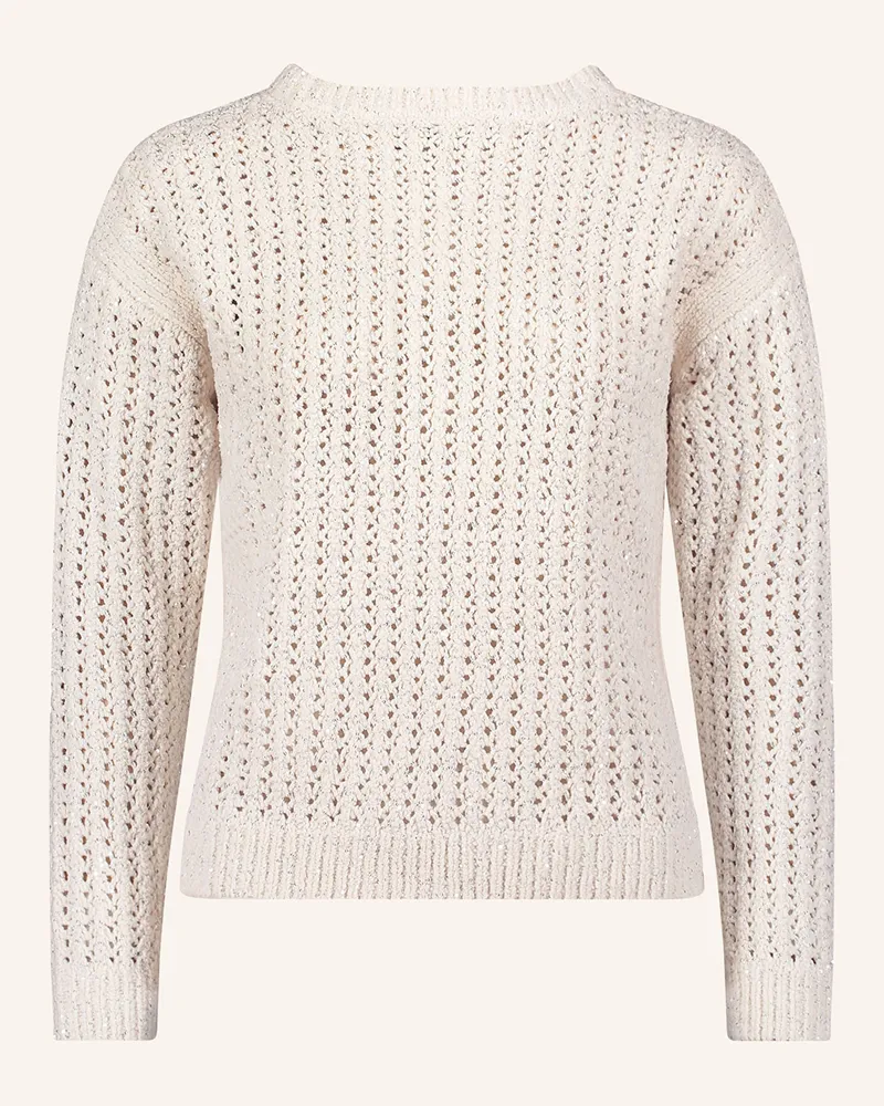Betty Barclay Pullover Mit Pailletten beige Creme