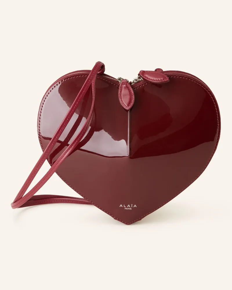 Alaïa Umhängetasche Le Coeur rot Dunkelrot